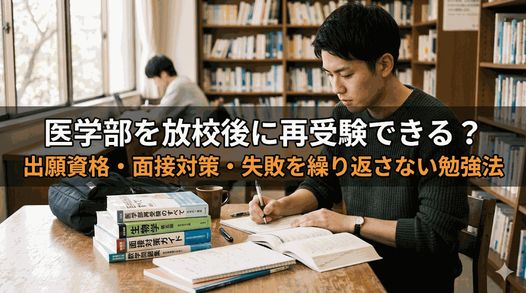 医学部を放校後に再受験できる?出願資格・面接対策・失敗を繰り返さない勉強法