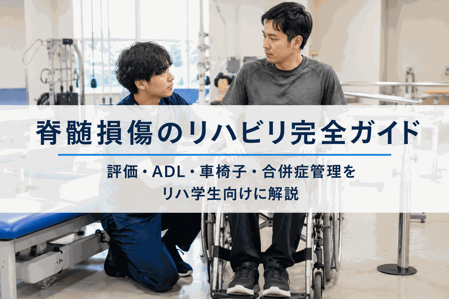 脊髄損傷のリハビリ完全ガイド|評価・ADL・車椅子・合併症管理をリハ学生向けに解説
