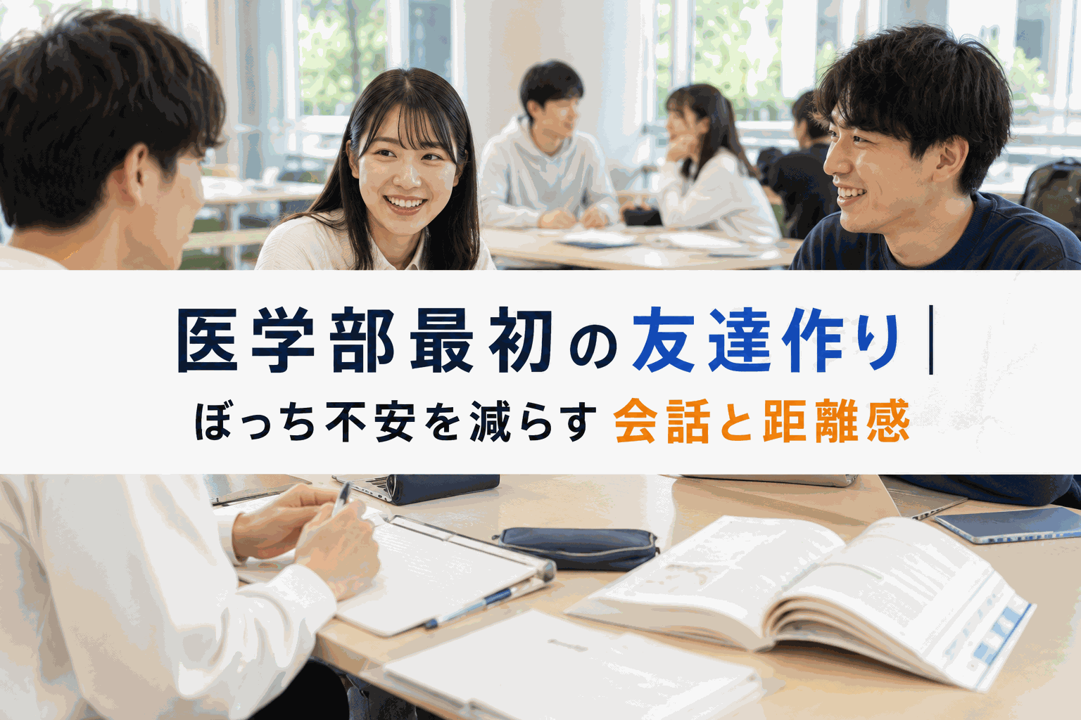 医学部最初の友達作り|ぼっち不安を減らす会話と距離感